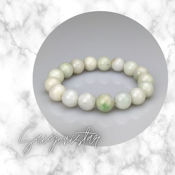 20111406 Trang sức phong thủy hộ mệnh CTjade vòng tay đá Cẩm thạch thiên nhiên